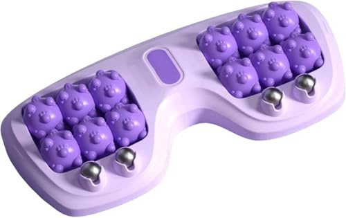 Portable Dual Foot Massage Roller,Foot Massager Roller for Plantar Fasciitis Relief,Deep Tissue Muscle Massage, Stress Relief for Home and Office Use