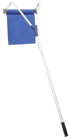 Pala da neve regolabile da 1,8 a 6,6 m, con tessuto Oxford e spazzanevee, manico in alluminio, per tetto/garage, robusta frusta, strumento per la cura invernale