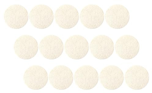 HONITANO Gesichtspeeling Pads Sanfte Reinigung und Make Up Entfernung 15 Stück aus Natürlichem Luffa Praktische Peeling Luffa Pads für Reisen und Tägliche Gesichtspflege