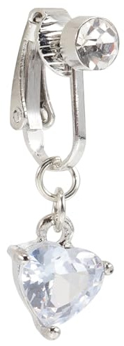 Ciieeo Faux Piercing Nombril à Clip sans Perçage en Alliage Bijou de Nombril pour Femmes et Filles Décoration de Ventre Légère et Résistante Accessoire pour Festivals et Fêtes