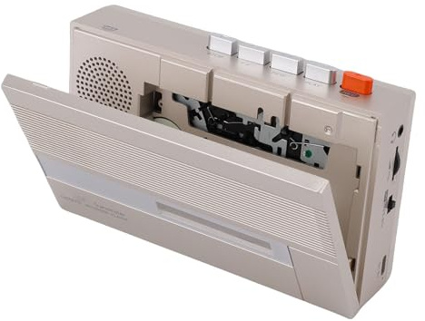Lazmin112 Cassette Player, Portable Bluetooth Cassette to Digital Converter with Built in Speaker and Headphone Jack, for Reliving Classic Tapes and Recording New Sound