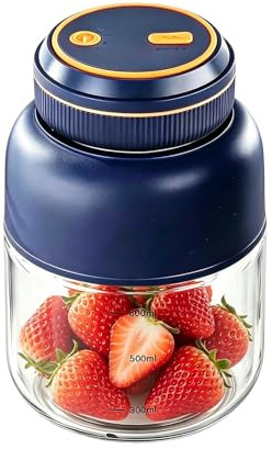 Mixer portatile personale, mixer wireless USB 800 ml | pressa per agrumi elettrica per verdure, per cucina, viaggi d'affari, viaggi, appartamento, hotel, scuola, donne uomini