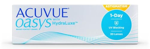ACUVUE® OASYS 1-Day for ASTIGMATISM con tecnología HydraLuxe™ - Reemplazo Diario - protección UV - 30 lentes