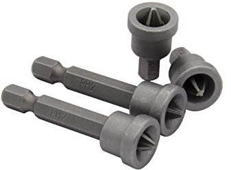 10 Stück PH 2 Bit mit Tiefenanschlag 25 mm & 50mm für Trockenbauschrauben Trockenbau Gipskarton Schraubvorsatz (25 mm)