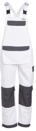 ProDec Advance Tuta multitasche con bretelle per uomo e donna, tuta da lavoro antimacchia, salopette resistente, salopette da lavoro e di sicurezza, lunghezza gamba 31 - Taglia XXL