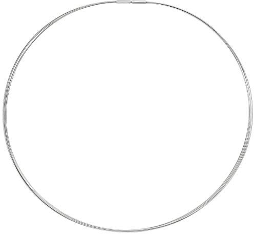 Jobo Damen-Halsreif aus Edelstahl 5-reihig 42 cm
