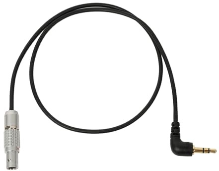 HangTon Tentacle Sync Timecode Cable Right Angle TRS 3.5mm to 5 Pin for ARRI Alexa Mini ZCAM camera 688 Recorder