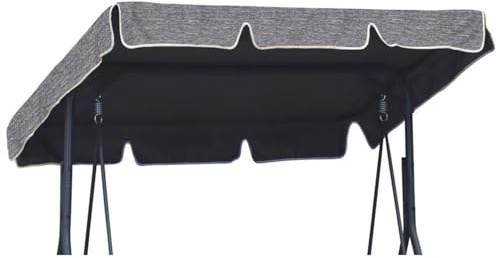 Universal Dachbezug für Hollywoodschaukel Dach-Plane für 3 sitzer ca 115 x 188 cm für Garten-Schaukel Dachplane Ersatzdach Sonnendach Flachs [101]