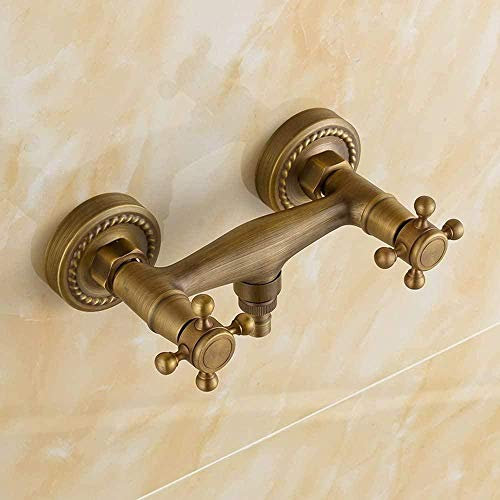 WNBNKSN Rubinetto da Giardino Miscelatore a Parete in Ottone Vintage Miscelatore per Doccia Rubinetto per Doccia Interruttore di Comando Rubinetto per Bagno