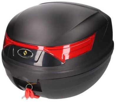 2EXTREME Top Case Koffer Evolution schwarz 32L mit Quick Release kompatibel für Roller, Scooter, universal