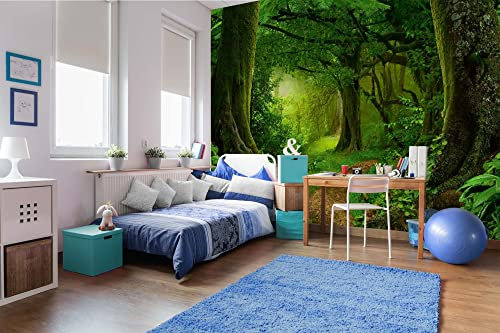 Vlies Fototapete TIEFER TROPISCHER DSCHUNGEL 375 x 250 cm (inkl. Kleister) - Vlies Tapete, Wandtapete, Wandbilder - Tapete für Wohnzimmer Schlafzimmer, Büro, Küche - Montagefertig