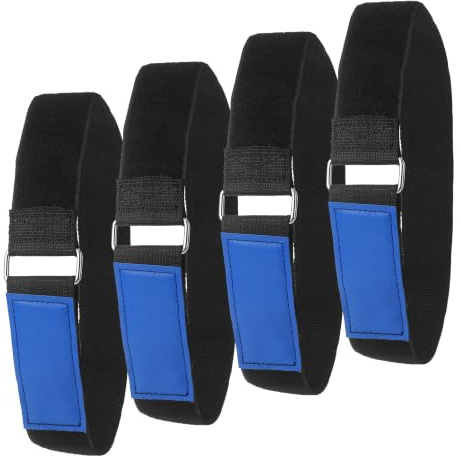 (33''x 2''Ladder Rack Tie Down Straps-Reusable Ladder Straps-Adjustable with Nylon Hook and Loop Multipurpose Securing Straps for Ladder,RV,Truck or Boat Pack 4