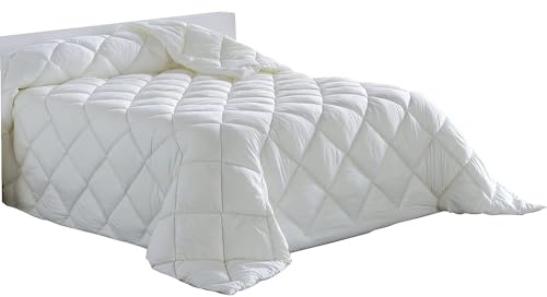 various Relleno de Edredón y Nórdica de 400 Gramos, Fabricado en España con Fibras Vírgenes, Huecas y Siliconadas para Calidez y Comodidad Duraderas (260 x 240 cm)