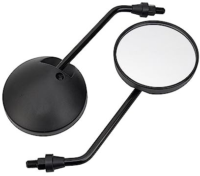 manillar espejo 10mm Motocicleta Espejo Retrovisor Manija Barra Extremo Lado Espejos Redondos Para S&uzuki Motocicleta Accesorios Motocicleta Espejo Retrovisor