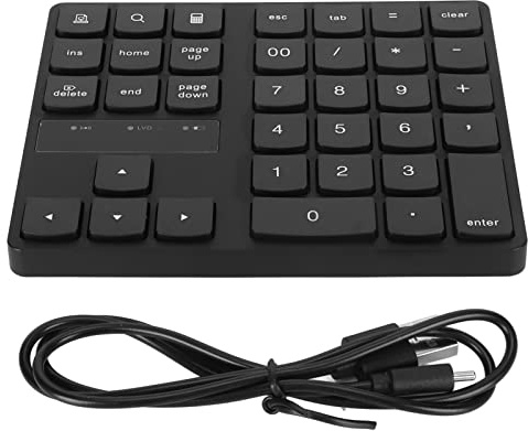 Y5-tangenter Numerisk Knappsats2.4G Wirel Numerisk TangentbordWirel Number Pad Numerisk Knappsats,35 Key Numerisk Tangentbord U Sys 32.8ft Överföringsavstånd Lågt Brus 2.4G Wirel