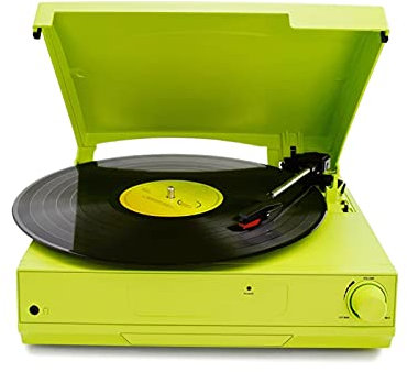 KPERXIS Giradischi in Vinile retrò Giradischi Bluetooth Lettore in Vinile Vintage a 3 velocità con registratore con Altoparlanti Stereo integrati