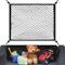 Cargo Net, Car Boot Net Luggage Net 80 x 60 cm Extends to 180 x 120 cm, Adjustable Elastic Car Boot Mesh with 4 Hooks, Universal Storage Mesh, Single layer Luggage Fixed Organizer for Vehicle Van SUV