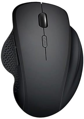 LIWEARE Trådlös datormöss 1600 DPI uppladdningsbar ergonomisk Bluetooth-mus för laptop/bärbar dator/surfplatta/Mac/Chromebook