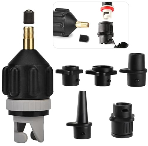 SUP Adapter für Kompressor SUP Pumpe Adapter SUP Ventil Adapter | Stand Up Paddle Board Pumpe Adapter, Ventiladapter SUP Zubehör für Paddelboard Schlauchboot Kajaks Pumpe