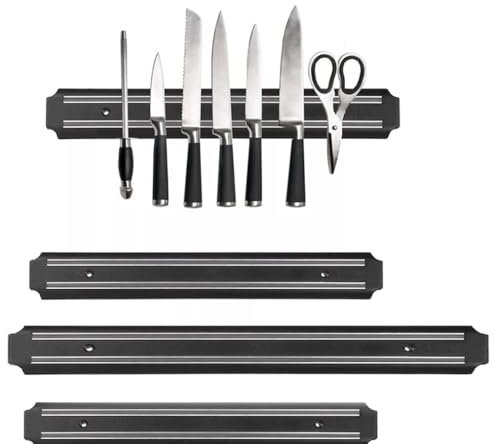 Premium Magnetic Knife Holder Wall Mounted Utensil Hanging Holder Magnetic Knife Strip Stylish and Durable Kitchen Organizer Tool 20cm, 33cm, 55cm (55CM)