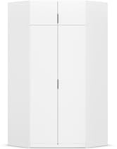 Rauch Möbel LAGOA, Eckschrank, Farbe Weiß, Breite 166 cm | Eckkleiderschrank, 4-türig, Zubehör Basic, für Schlafzimmer, Kinderzimmer, Hauswirtschaftsraum, Garderobe, Flur