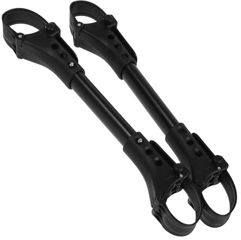 UTHCLO Conectores para Resistente Cochecitos Oxidación Unir Dos Piezas en de de Aluminio Negro, 2 Uno Doble al Gemelos para Uso Aire Libre