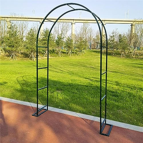 Treillis Arche de Rosier Résistant aux Intempéries Arche de Jardin en Fer Noir Solide pour Plantes Grimpantes Parfaite pour Jardin Extérieur Décoration Mariage,140×230×40cm