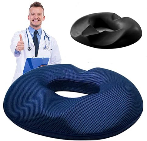 Cuscino per Sedile a Ciambella Terapeutico Sollievo dal Dolore Dato da Emorroidi, Prostata, Fase Postnatale, Intervento Chirurgico, Piaghe da Decubito