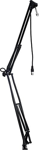 Gator Frameworks Brazo articulado con resorte para micrófono de escritorio, para retransmisiones, podcasts, creación de contenidos, streaming en directo y aplicaciones similares (GFWMICBCBM1000)