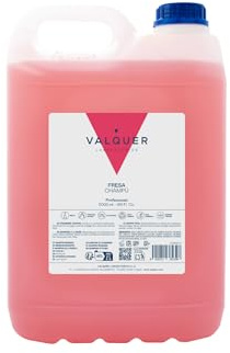 Valquer Profesional – speciellt jordgubbsschampo för frisörer – professionellt schampo – karaff 5 l | Stärker och skyddar håret | Intensiv rengöring och mjukhet för alla hårtyper | Vegan formel utan silikoner