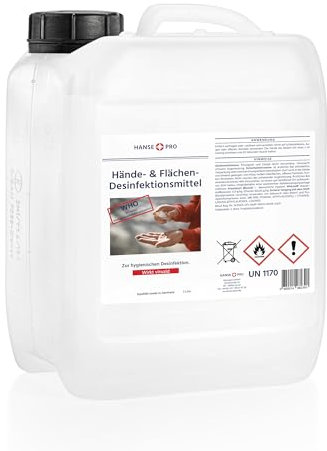 Hansepro Hände- & Flächen-Desinfektionsmittel I Händedesinfektion I Hygiene I für Hand, Haut und Flächen I im praktischen Vorrats-Kanister