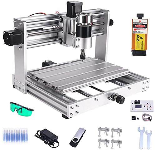 CNC 3018 MAX DIY Machine De Gravure À 3 Axes, GRBL Commande, Graveur À Bois Avec Contrôleur Hors Ligne, Kit De Fraiseuse Router Graveuse Plastique Acrylique Bois PCB Et PVC,15W