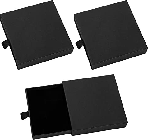 FRIUSATE 3 Pcs Jewelry Gift Boxes Necklace Earring Bracelet Gift Box | Soft Protective Interior, Compact & Portable, Drawer Design, Christmas, Birthday, New Year Gift