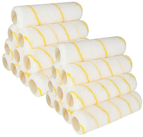 VIDETOL 20 Pack 9 inch Paint Roller Sleeves, Rollers for Painting Walls and Ceilings, Paint Roller Sleeve for Emulsion Paints and Gloss Paints