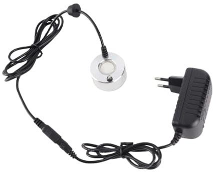 TOPINCN Nebelmaschine, 24 V, Ultraschall-Nebelmaschine, Wasserbrunnen, Teichzerstäuber, Luftbefeuchter mit Adapter, Mini-Ultraschall-Nebelmaschine, Nebelmaschine, Wasserbrunnen (EU-Stecker)