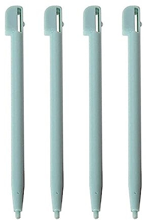Lot de 4 stylets de rechange pour écran tactile Nintendo DS Lite (DSL) Bleu glacier Turquoise