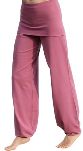 ESPARTO Pantalones de yoga Sooraj – el original en algodón orgánico, Rosa de brezo, S