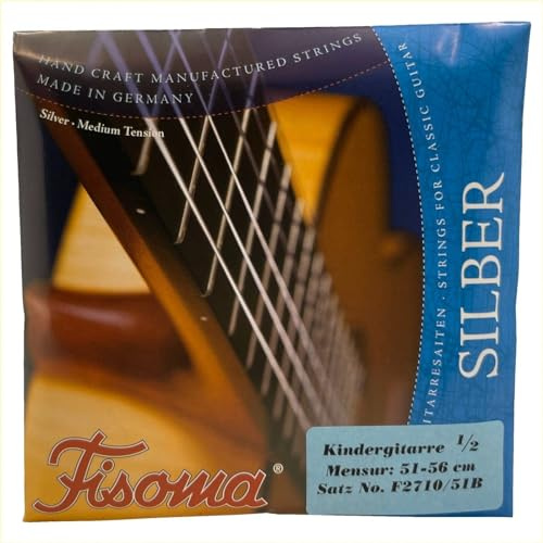 Fisoma F2710/51B | 1/2 Konzertgitarre | Nylon-Saiten für klassische Gitarre
