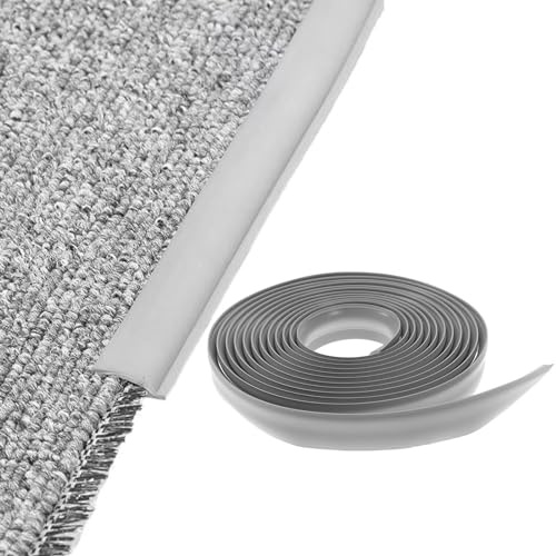 Inscrip TPE Carpet Edging Trim, Flexible PVC Transition Strip for Edge Protection, Suitable for Threshold Height Below 10mm (10m/32.8ft)