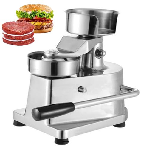 MiBoce Pressa per Hamburger Commerciale, Pressa per Hamburger in Ciotola in Acciaio Inossidabile 10/13 / 15CM, Processore per La Formazione di Carne da Cucina, per Alimenti Domestici E Commerciali