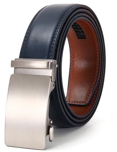 Nelbons Gürtel Herren, Gürtel Ratsche Gürtel Automatikschließe für Herren Anzug Business Kleidung,Breit 35mm,Größe Angepasst