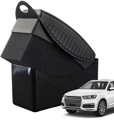 Spugna lucidante per pneumatici auto, applicatore di cera per pneumatici auto, morbida spugna riutilizzabile in schiuma con copertura per la pulizia dei pneumatici 'auto
