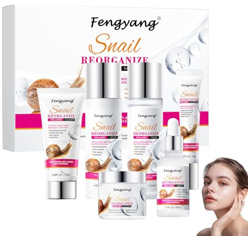 Fengyang® Coffret De Soins Pour Escargots, Ensemble De Soins De La Peau, Set De Soins A Base De Mucine D'escargot, Convient A Tous Les Types De Peau