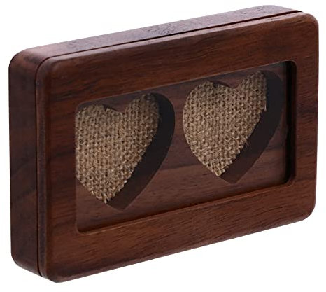 CALLARON Holz Schmuckbox Mit Sichtfenster Für Ringe Und Halsketten Elegantes Design Für Persönlichen Gebrauch Oder Schmuckgeschäfte Aufbewahrungslösung Für Ihren Schmuck