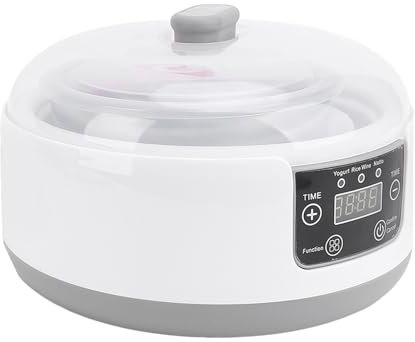 Compact Electric Joghurt Maker - DIY Hausgemachter Joghurt -Natto -Inkubator für Frische und Cremige Joghurt [Custom, Energieeinsparung] (EU-Stecker 100-240V)