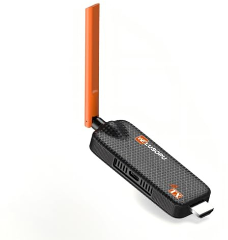 WELUSOPU Émetteur HDMI sans fil | Émetteur uniquement | 5G/1080p HD Cast Screen Streaming pour film/PPT/vidéo/image – Nécessite un récepteur jumelé