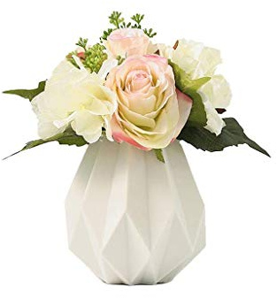 VGVSBG Fiori Artificiali realistici Bouquet Decorativi in Ceramica Stile Nordico Festa in Famiglia Decorazione del Soggiorno Origami Fiori secchi creativi