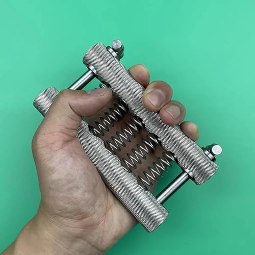 Toplionace Pinza de Mano Ajustable Profesional de Alta Resistencia, de Acero Inoxidable 304, Portátil, para Ejercitar Los Dedos y la Fuerza de Agarre.