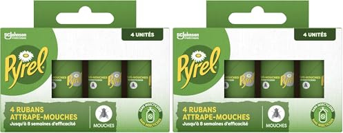Pyrel Rubans Attrape Mouches Sans Insecticides (Lot de 2)