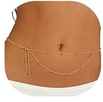 Buyongwant Gold Waist Chain for Women Irregular Fashion Y2k Body Chain Bohemian Bikini Beach Dressing Jewelry